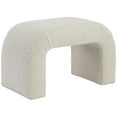 thumbnail image 4 of Pemberly Row Modern / Contemporary Cream Boucle Fabric Bench, 4 of 31