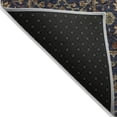 thumbnail image 3 of HomeRoots 604606 10 x 14 ft. Navy Blue, Brown & Red Floral Washable Indoor & Outdoor Rectangle Area Rug, 3 of 5