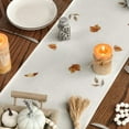 thumbnail image 4 of SM-XLHN Eucalyptus Flowers Leaves 210 GSM Fall Table Runner, Seasonal Autumn Kitchen Dining Table Decoration for Home Party Decor 13x72 Inch, 4 of 6