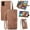 Brown, variant on Wallet Multi Card Slot Flip Zipper Leather Case For Samsung Galaxy A71 A51 A41 A31 A31S A21 A21S A11 A70 A70S A50 A50S A40 A30 A30S A20 A10 Leather Phone case