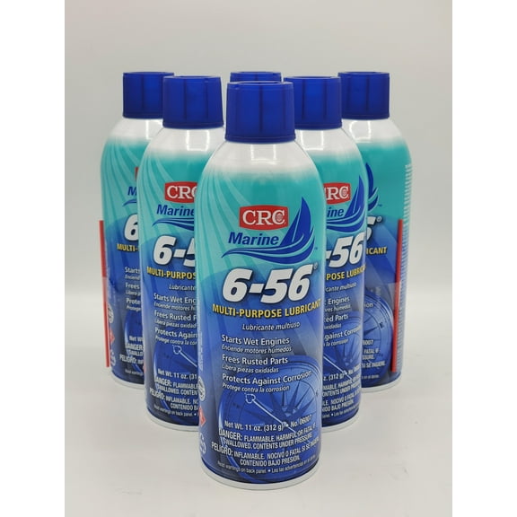 CRC Marine 6-56 Multi-Purpose Lubricant Oil Bottle, 11 oz - 6 Pack