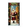 thumbnail image 2 of ‌Christmas Door Cover - 35.43in x 70.87in Santa Claus & Festive Decorations,Christmas Home Decor for Holiday Atmosphere,Door Porch Covers for Home Party Holidays Decoration‌, 2 of 6