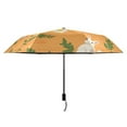 thumbnail image 2 of Compact Sun Umbrella Windproof Travel Umbrellas for Rain Strong Portable UV Protection Rabbit and Carrot, 2 of 8