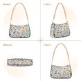 thumbnail image 7 of FORMRS Womens Shoulder Bag with Chain Strap Clutch Purse Cute Tote Handbag, Green Wildflower Pattern, 7 of 7