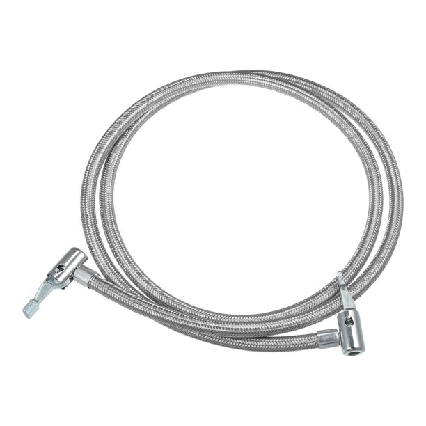 Manguera de extensión de inflador de neumáticos de 150 cm con conector portátil no inflable Mandril de bloqueo Tubo de bomba de aire Tubo de conexión de válvula de neumático para automóvil Camión Bicicleta Unique Bargains mandriles para neumáticos de automóviles