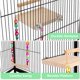 thumbnail image 5 of Percha para Pájaros, Accesorios para Jaulas de Pájaros, Plataforma de Columpio para Loros, Periquitos, Periquitos Comunes, Cacatúas, Agapornis y Cotorras del Pacífico., 5 of 8