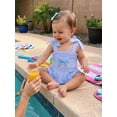 thumbnail image 3 of Loicainy Toddler Baby Girl Stripes Swimsuit 3 6 12 18 24 Months 2T 3T Cute Sleeveless Tie Shoulder Bathing Suit Swimwear, 3 of 8