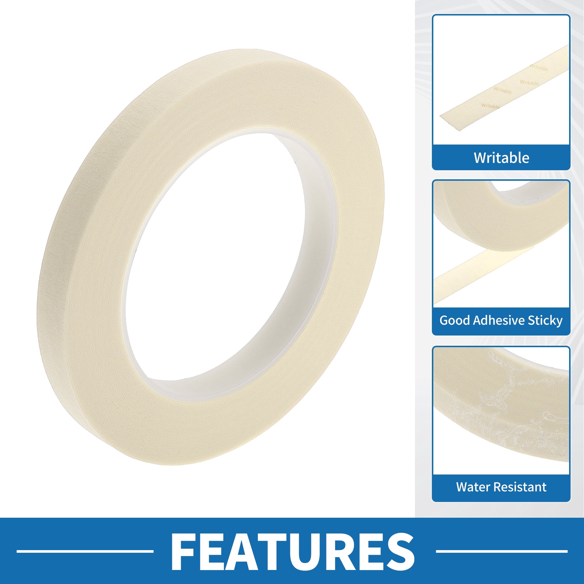 Unique Bargains Painters Tape Easy Removal for Various Surfaces White