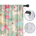 thumbnail image 4 of Blackout Kids Curtains,Labrador Dog and Flower Floral Childrens Insulated Curtains Set Of 2,Bedroom Essentials,Toddler Room Decor 42x54in(106x137cm), 4 of 4