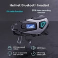 thumbnail image 2 of Intercomunicador para Casco de Motocicleta K10 con Bluetooth 5.4, FM, IPx8, Resistente Al Agua, con DVR y Pantalla LCD, 2 of 5