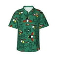 thumbnail image 1 of Balery Cartoon Air Transportation Camisas hawaianas de manga corta para hombre, camisas playeras de corte holgado, camisas de vacaciones con botones,Medium, 1 of 7