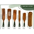 thumbnail image 2 of 6Pcs Spurtle with Spoon Rest, Wood Spatula Olive Green, Wooden Utensils for Cooking, Wood Spatula, Wooden Kitchen Utensil Set, Spurtles Kitchen Tools, 2 of 7