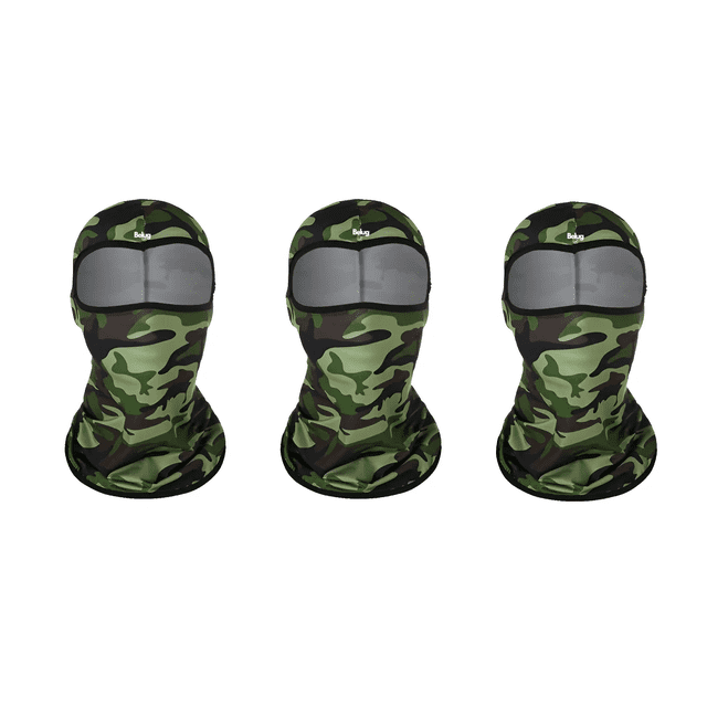 3pzs Bandanas Moto Full Pasamontañas Militar Táctico Bandana Belug, Verde camuflaje