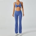 thumbnail image 2 of DHFJKG High Waist Flare Yoga Pants Women Breathable V Cross Bootcut Bell Bottoms Trousers For Gym Workout, 2 of 6
