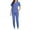 Light Blue, variant on Abomesnow Scrubs Set for Women Nurse Uniform Jogger Outfits Stretch Top & Pants with Multi Pockets for Nurse Workwear on Clearance