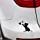 thumbnail image 4 of 4 Pcs Cat Car Sticker Funny Vehicle Decal Car Sticker Stripe Cover Sticker (Black/White), 4 of 5