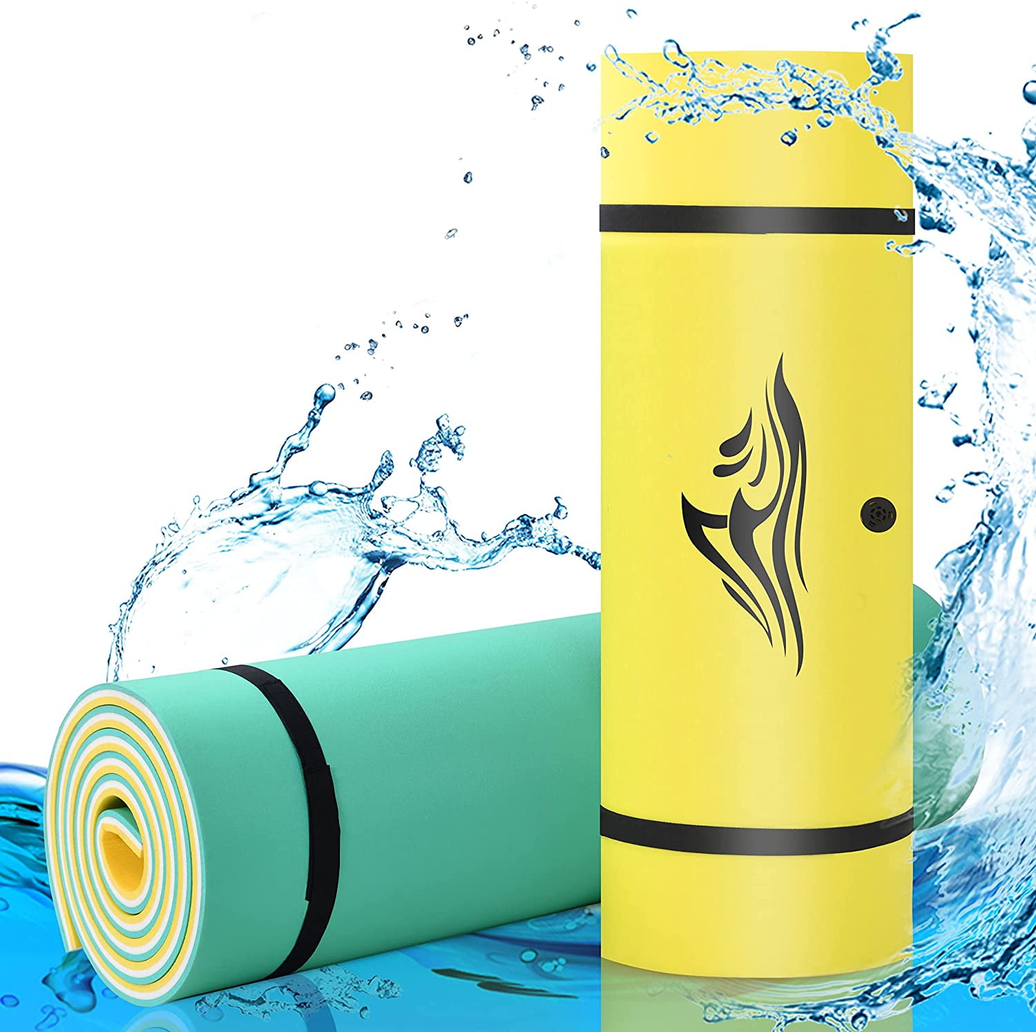 Floating Water Mat for Lake, Pool, and Sea, 3Layer XPE Foam 9'/10'/12