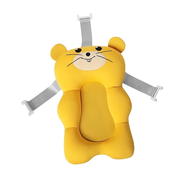 Cojín de baño para bebé, bañista para bebé, soporte para baño infantil, cojín para asiento de baño para recién nacido, baño Amarillo Zulema Almohadilla de soporte para asiento de baño