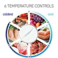 thumbnail image 3 of Commercial Cool Upright Freezer, Stand Up Freezer 2.8 Cu Ft with Reversible Door, White, 3 of 7