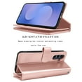 thumbnail image 5 of Tekcoo for Samsung Galaxy S25 FE Case Wallet with ID Card Holder for Women Men, Detachable Magnetic PU Leather Flip Wallet Phone Case for Galaxy S25 FE with Strap Kickstand Cover, Rose Gold, 5 of 7