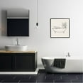 thumbnail image 2 of Line Doodle Bath Botanical Botanical & Floral Graphic Art Black Framed Art Print Wall Art, 2 of 7