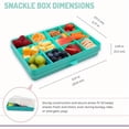 thumbnail image 3 of Snackle Box u2013 12Compartment Divided Snack Container, BPAFree Food Storage, Removable Dividers, Perfect for Kids Snacks, Arts amp; Crafts, Beads, and Kitchen Organization Blue, 3 of 4