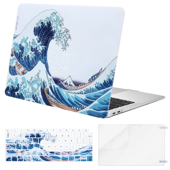 Mosiso Fully Vented 13" Laptop Shell for Apple MacBook Air, Multicolor The Great Wave