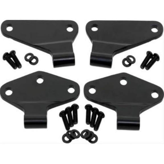 Kentrol 07-18 Jeep Wrangler JK Body Door Hinge Set 4 Pieces 2 Door - Powdercoat Black