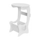 thumbnail image 3 of Mesa auxiliar, mesita de noche pequeña con espacio de almacenamiento, mesita de noche moderna, mesa auxiliar redonda, para sala de estar, dormitorio, Hueco del gato, 3 of 8