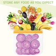 thumbnail image 2 of 12 Pcs Sac Réutilisable pour Aliments Frais Sac de Rangement pour Légumes et Fruits avec Double Fermeture Éclair Sac de Qualité Alimentaire pour Aliments Frais Sac de Congélation pour Lunch Fruits Voyage et Organisation à la Maison, 2 of 7