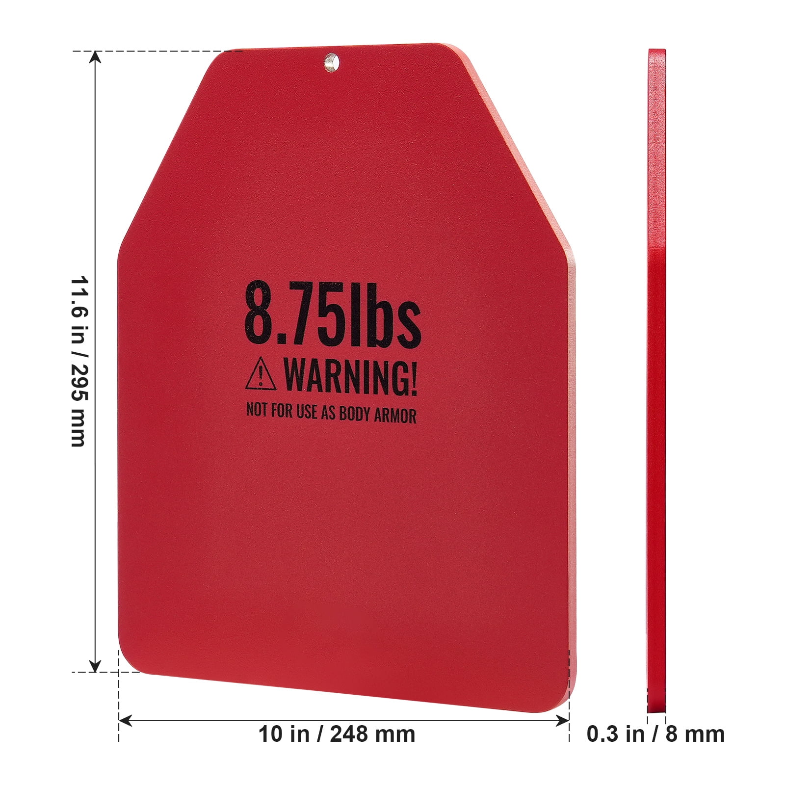 KFFKFF Steel Weight Vest Plates, 8.75 LB Pair, Ergonomic Contoured Design – Ideal for Strength Training, Running, Fitness, and Intense Workouts