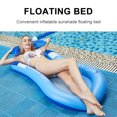 thumbnail image 1 of Hamaca de agua de verano para piscina colchón de aire de Likrtyny PVC tumbona flotante cojín para dormir cama de aire inflable, 1 of 8