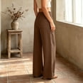 thumbnail image 5 of Admvng Women's Linen Pants Casual Summer Breathable Trousers with Pockets, 5 of 5