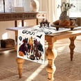thumbnail image 6 of kjfeif Charm: Linen Witch Bat & CatHalloween Table Runner Dust & Elegant Décor, Halloween Seasonal Holiday Farmhouse Home Party Indoor Kitchen Dining Table Decoration, 6 of 7