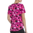 thumbnail image 2 of Scrubstar Women's "Charming Hearts" V-Neck Print Scrub Top, 2 of 4