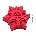 thumbnail image 3 of Rkxzt Large Christmas Snowflake Cake Mold for Baking Non-Stick Shapes Cake Pan Point Tools, 3 of 7