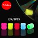 thumbnail image 2 of Tapas de válvula de neumático luminosas, 7 colores, para coche, motocicleta, bicicleta, cubierta de válvula luminosa, herramienta de diseño de llantas, cubos de rueda, accesorios para automóviles, 2 of 5