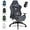 Grey, variant on Dowinx Gaming Chair,Breathable Suede Fabric Game Chair with 3D Armrest and PU Wheels,Big and Tall Gaming Chair with Massage Lumbar Support,Ergonomic Computer Chair with Footrest,Grey