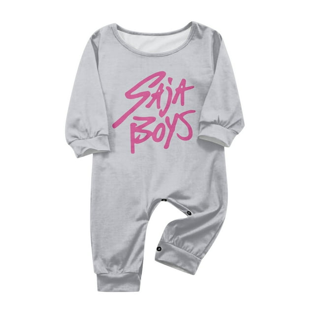 KPop Demon Hunters Christmas Family Pajamas Christmas Prints Family Matching Long Sleeve Tops+Pants Set Family Matching Sets