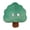 A003- Green, variant on Tree-Shaped Throw Pillow, Cute Plush, Soft Pillow, Cute Stuffed Animal, 16X15 Inch Plush Throw Pillow with Playful Winking Face, Perfect for Cozy Home Placement and Snuggling.