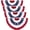 4 bunting flag, variant on 3x6 Ft American Pleated Fan Flag (Set of 2) – Patriotic Half Fan Bunting, 4th of July Memorial Day Decorations for 250th Anniversary