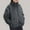 X-285Grey, variant on YMNXA Big Kids Girls Fuzzy Jacket With Pocket Long Sleeve Zip Up Solid Color Soft Warm Coat For Cold Weather Blue 1-2 Years