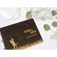 thumbnail image 5 of Darling Souvenir Personalized Engraved Laser Cut Wedding Guest Book Wooden Cover Sign-in Book Registry Guestbook Scrapbook-35, 5 of 7