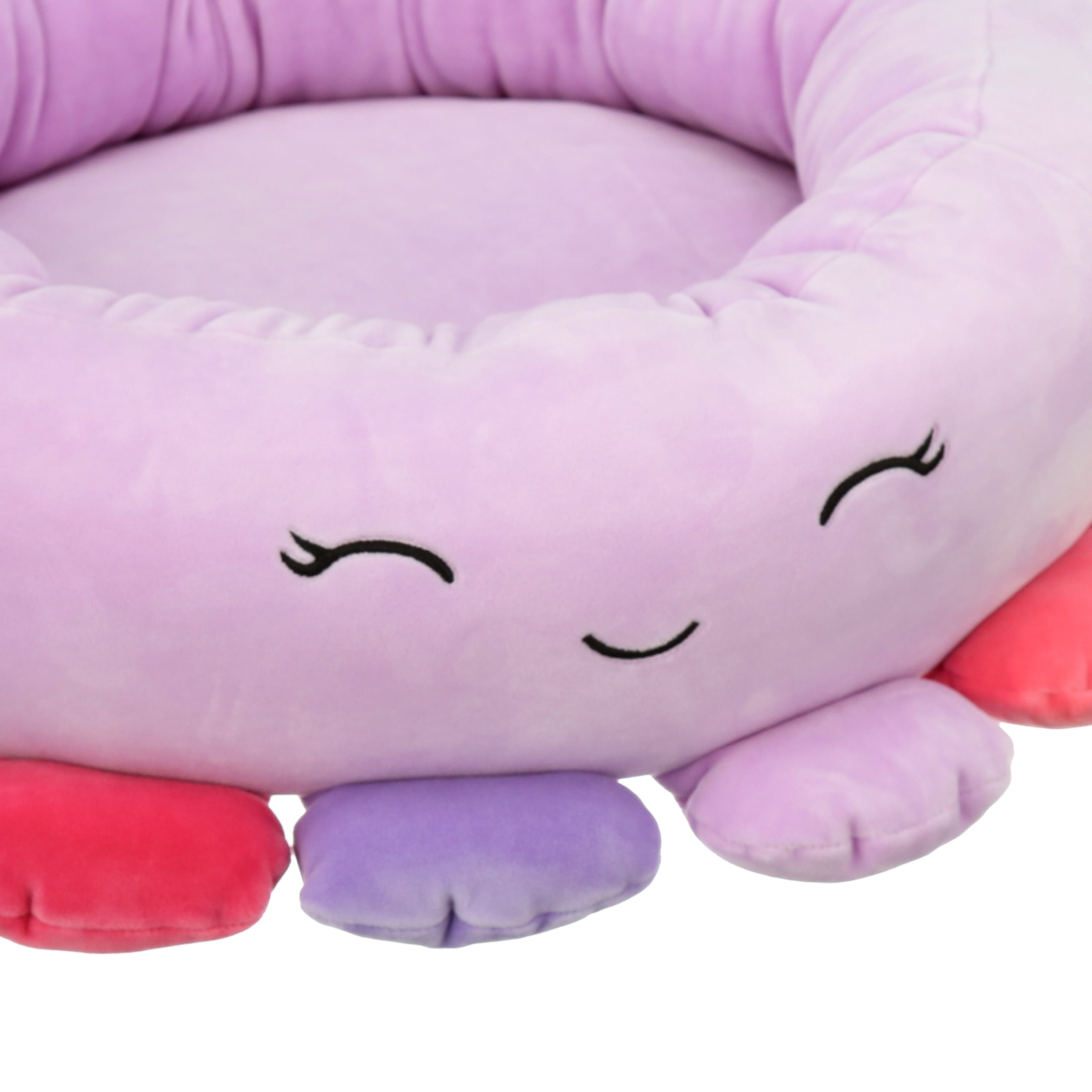 Squishmallows 20 inch Beula Octopus Pet Bed - Small Ultra Soft Plush Pet Bed