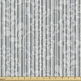 thumbnail image 1 of Grey and White Fabric by the Yard, Floral Petals Branches and Leaves Faded Toned Abstract Blossoms Pattern, Decorative Upholstery Fabric for Chairs & Home Accents, 2 Yards, Grey by Ambesonne, 1 of 4