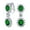 Green-May, variant on Bling Jewelry Womens Crown Halo Pave Cubic Zirconia CZ Drop Dangling Oval Chandelier Clip On Earrings Statement Non-Pierced