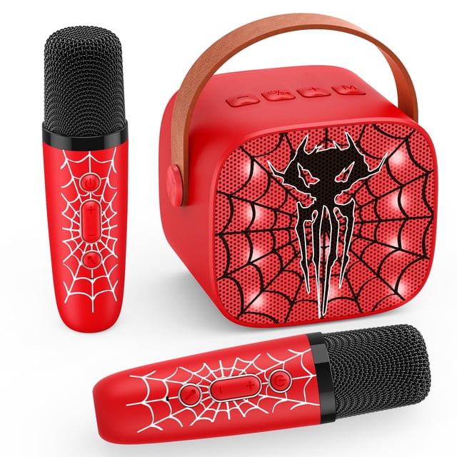 Máquina de karaoke Spider Mini portátil Bluetooth para niños de 3 a 12 años