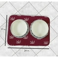 thumbnail image 3 of Simply Daisy Feather Pattern Pet Feeding Mat for Dogs and Cats, 3 of 3