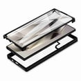 thumbnail image 3 of Dteck Clear Case for Samsung Galaxy S25 Ultra, With Soft PET Screen Protector Full Body Protection Hard PC Back Shell+Soft TPU Bumper Shockproof Rugged Cover, Darkgreen, 3 of 11