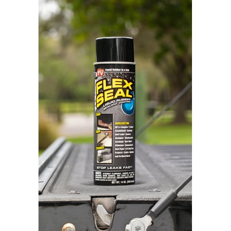 Flex Seal Automotive Aerosol Liquid Rubber Sealant Coating, 14 oz, Black